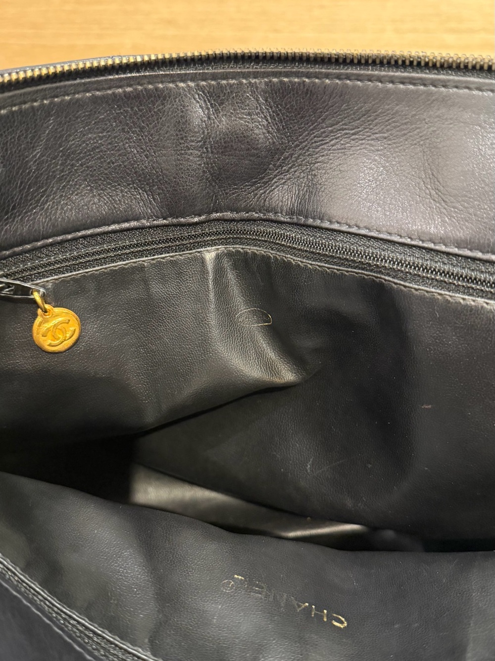 CHANEL Black Quilted Leather Shoulder Bag with Gold CC Hardware - Picture 9 of 12